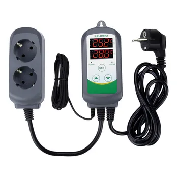 Inkbird UE ITC-308 LCD Termômetro Digital de Frigorífico / Congelador Medidor de Temperatura de Aquecimento e Resfriamento Dupla de Relé Controlador de Temperatura