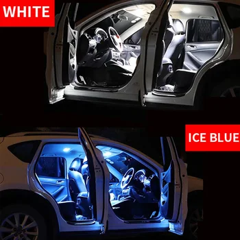 10Pcs Acessórios do Carro Xenon LED Branco Lâmpada de Carro Lâmpadas Pacote de Interior em Kit Para 2005-Nissan Xterra Mapa da Abóbada da Porta de Chapa de Luz
