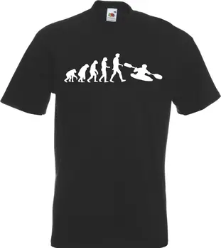 2019 Quente da venda de Moda Evolução de Caiaque Homem T-Shirt Camiseta de Canoa, Caiaque Mens NOVO Todos os Szs Clrs camiseta