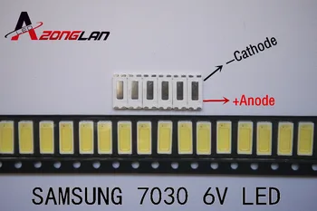 500/muito PARA reparar Samsung tcl TV LCD a retroiluminação LED Artigo lâmpada de LEDs SMD 7030 6V Frio branco do diodo emissor de luz