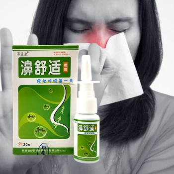 10pcs Sprays Nasais de Rinite Crônica Sinusite Spray Médico Tradicional Chinês Ervas Spray de Tratamento de Rinite Nariz de Cuidados de Patches