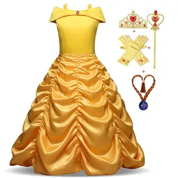 2021 Fantasia De Menina Da Beleza E Da a Vestido De Princesa De Páscoa As Crianças Vestidos Para Meninas De Carnaval Cosplay Da Mascote Para Crianças Vestidos