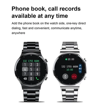 2021 Novo de Luxo Homens Inteligentes assistir Esportes relógio Cheio tela de toque de chamada Bluetooth monitoramento da frequência Cardíaca IP68 à prova d'água Para homens