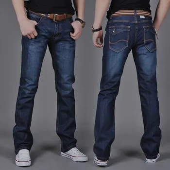 2020 Venda Quente Novo Homens Jeans Casual Reta Slim Jeans Moda jovem masculina Calça comprida