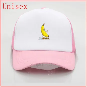 A Banana Skatista crianças boné de beisebol da base de dados de bola cap mulheres de chapéu de golfe chapéu fedora mulheres personalizado chapéu chapéu de balde de mulheres