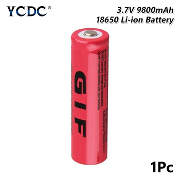NOVO 3,7 V GTF Vermelho 18650 Li-ion Bateria de Lítio 18650 Células 9800mAh Grande Capacidade Recarregável do Poder Baterria Longa Vida Círculos