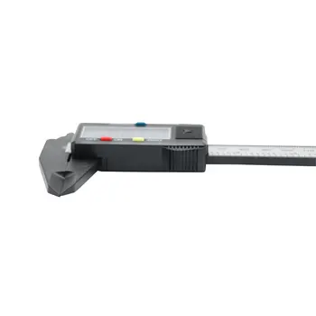 SHAHE 150 mm, com 6 polegadas LCD Digital Eletrônico Composto de Fibra de Carbono Vernier Paquímetro Micrômetro Régua Calibrador Digital