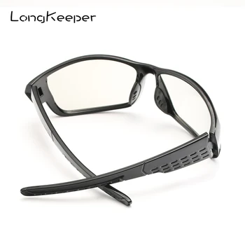 LongKeeper Polarizada Fotossensíveis Óculos de sol dos Homens de Preto UV400 Condução Camaleão Óculos da Noite do Dia Driver de Óculos de 1009/1020-BS