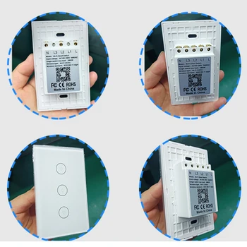 UE Zigbee Toque em Mudar o Smart Home Switcher Interruptor da Luz de Zero FireWire Controle Swticher Inicial do Google Alexa Controle de Voz, Controle de