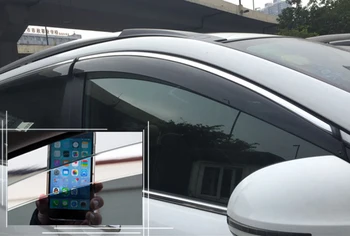 Para Subaru Forester 2013 2016 2017 Plástico Exterior Viseira de Ventilação Tons Janela de Sol, Guarda Chuva Defletor de 4pcs