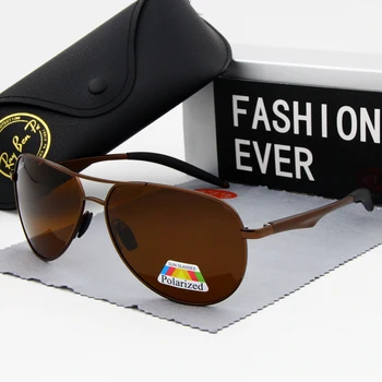 2020 Novos Óculos de sol de Marca Homens Designer Oval Polarizados Condução Masculina Óculos UV400 Óculos de proteção lente Grande armação óculos de sol