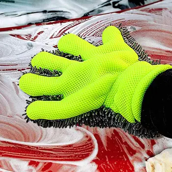 2019 1 Pcs 5-Finger Car Wash Mitt Limpeza Luva de Lavagem, Escova para Cuidados com o Carro do Agregado familiar CSL88