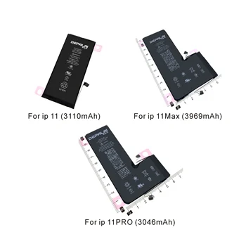 Bateria de alta Qualidade 3.8 V Li-ion Bateria Interna a bateria de Substituição para o iPhone 11 Max PRO Celular Baterias 0 Ciclo