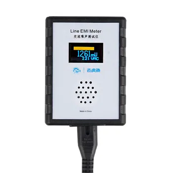 Visor OLED de Corrente de Ruído Testador EMI Instrumento de Medição de banda Larga Fonte de Alimentação de CA Ondulação Analisador de linha EMI medidor
