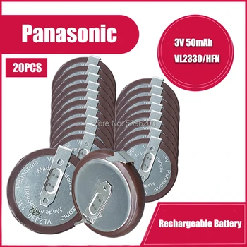 20PCS/MONTE Novo Original Para PANASONIC VL2330 2330 Recarregável de lítio, bateria de célula tipo moeda para o carro tecla botão