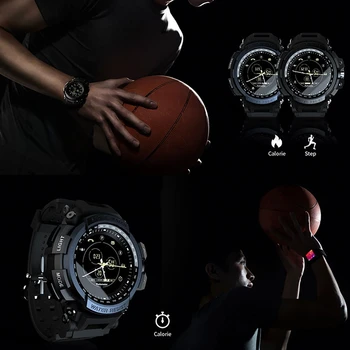 Esporte Smart Watch 2020 50M à prova d'água Bluetooth ao ar livre Chamada Lembrete Homens Smartwatch para Ios e Android Telefone