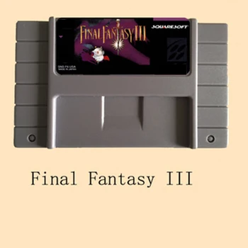 Final Fantasy III 46 Pin de 16 bits Super Jogo de Cartão
