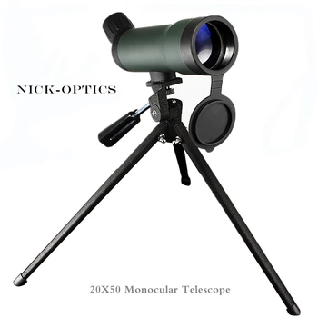 Telescópio Monocular 20x50 HD monocular binóculos lll visão noturna Ocular de observação de Aves Spotting Scope de Alta Visão Clara