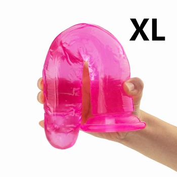 32*6 CM XXL Silicone Vibrador Enorme de Brinquedos Sexuais Para a Mulher Pênis Realístico Com ventosa Ponto G Vagina Estimulador Sexual Produtos