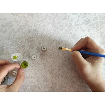 GATYZTORY DIY Pintura a Óleo Por Números Kits feitos à mão, um Presente Único Meninas Figura Imagem Acrílico Pigmento de Desenho Em Tela Ph