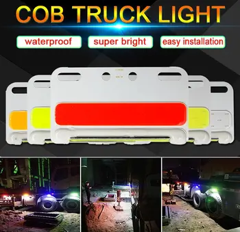 COB Caminhão de luz lateral LED 24V para o Caminhão Voltando luzes Laterais Sinal de Decoração da Lâmpada 24v cc 12V Lâmpada para Iluminação do Carro