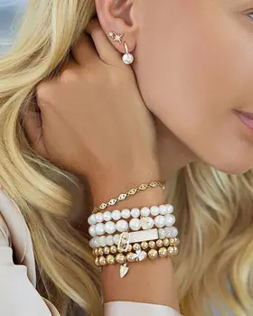 2020 nova cor de ouro simples sorte, mau-olhado charme cadeia de ligação do turco do olho mau, bracelete, colar de jóias set