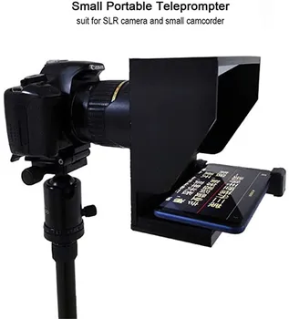 Mini Teleprompter Portátil Inscriber Móvel Teleprompter Artefato de Vídeo com o Controle Remoto por Telefone e DSLR Recordin