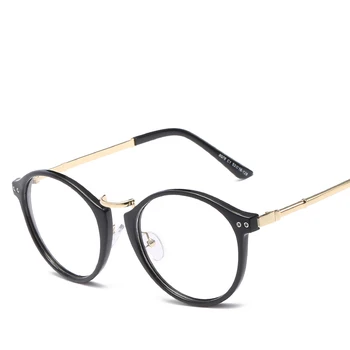 Homem, Mulher Unisex Vintage Óculos arredondados Quadro Retro Computador Óculos Clássica Óptico de Armações de Óculos Para Adolescente L8078CJ