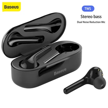 Baseus W07 tws Esportes sem Fio Fone de ouvido Bluetooth Fone de ouvido Estéreo Com Dupla com Cancelamento de Ruído Ture Fones de ouvido sem Fio Fone de ouvido