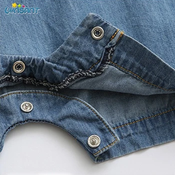 LONSANT Verão Nova Chegada de Jeans Meninos do Bebê Roupa de Design de Moda Linda de Romper Bolsos Confortável Bebe Roupas de Meninas N30