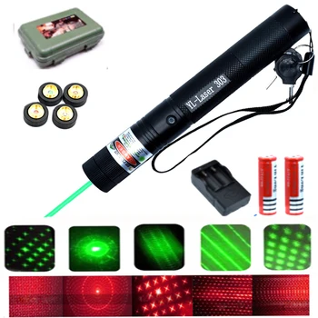 Verde Ponteiro Laser De Alta Potência De Fogo Militares Queima De Luz Vermelha Visível Feixe Poderoso Acessórios De Caça Para O Brinquedo Do Gato Caneta Laser