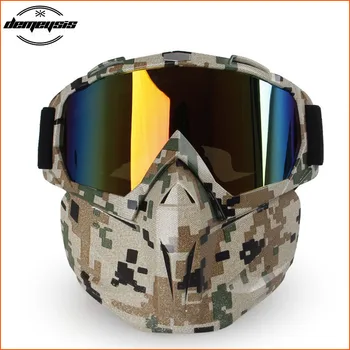 Tático Militar Máscara, Óculos De Proteção Airsoft Tiro A Máscara À Prova De Vento Moto Óculos De Segurança, Capacete, Máscara, Óculos De Proteção