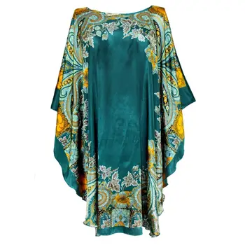 Chinês Vintage Impressão Senhora Manto Vestido De Camisola De Verão Nightdress Pijamas Mulheres De Cetim, Raiom, Roupa De Banho Vestido Um Tamanho