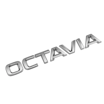 Traseira do carro de Bagagem Excelente Octavia Letras do Logotipo da Placa de identificação do Skoda Auto Cauda Tronco Emblema Emblema Adesivo ABS Guarnição Decoração Acessórios