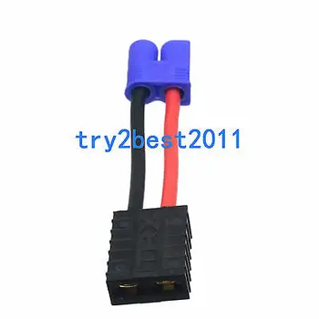 EC3 Plugue Macho para Traxxas TRX Conector Fêmea de Adaptador de E-Flite Tenergy 14AWG 5cm
