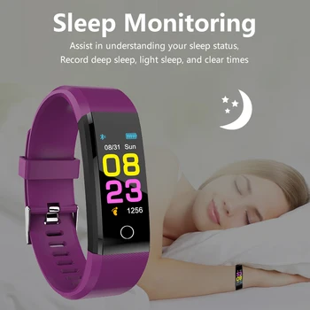 115plus Inteligente Relógios de Desporto, Fitness Inteligente Bracelete Para o IOS Android Smart Banda Coração do Tracker Smart Watch 2020 Para Homens, Mulheres, Crianças