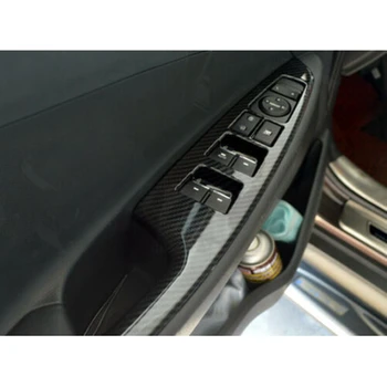 4Pcs de Fibra de Carbono, Interior Adesivos de Janela Interruptor do Painel de botões do Interruptor de Guarnição Acessórios para Hyundai Tucson-2020