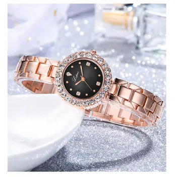 As Mulheres De Luxo Relógios Magnético Diamante Gradiente Pulseira Relógio Casual De Aço StrapThanksgiving Presente De Natal Relógio Feminino