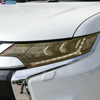 O Farol do carro do Filme Protetor de Farol de Restauração Preta Transparente TPU Adesivo Para Mitsubishi Outlander-2020 Acessórios