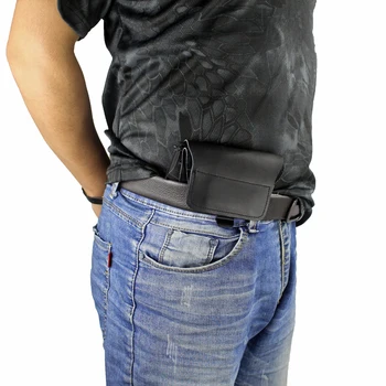 Tática de Couro IWB Estojo Escondida Carregam Rápido Desenhar Revólver com Coldre para Glock Sig Springfield S&W Ruger Pistolas