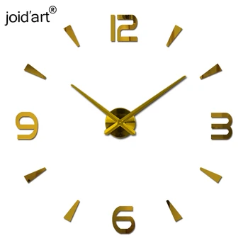 2019 Novo Diy Relógio de Parede Acrílico diy Relógios Relógio de Quartzo Reloj De Pared Sala de estar Moderna 3d Espelho Adesivos Horloge Casa Klok