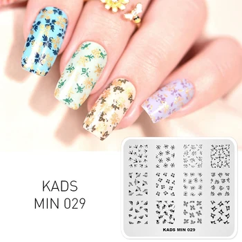 KADS MINI-029 Unhas de Estampagem de Placas de Desenhos de Moda Nail Art Stamp Imagem de Modelo de Placa DIY Manicure Acessórios para Unhas de Arte