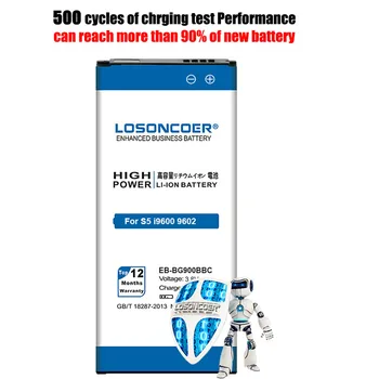 Original LOSONCOER 7900mAh EB-BG900BBC Para Samsung S5 Bateria i9600 i9602 i9605 G900F G900T G9008 G9009D G9006W G900