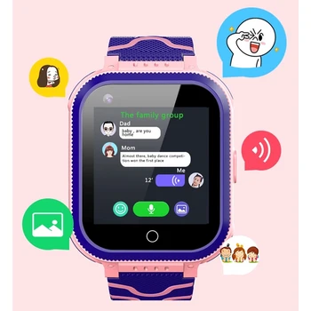 Crianças Smart Watch GPS Tracker Impermeável 4G WIFI GPS, LBS Posicionamento SOS Chamada de Vídeo Monitoramento Remoto Inteligente Crianças Relógios T3