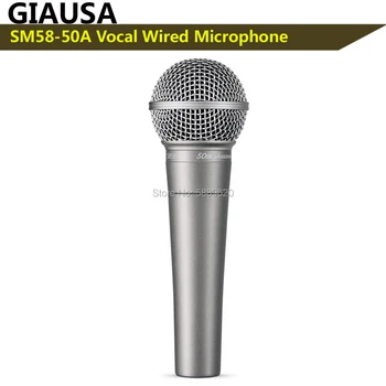 Vocal do Microfone SM58-50A com fio dinâmico cardióide vocal do microfone,microfone de karaokê para cantar