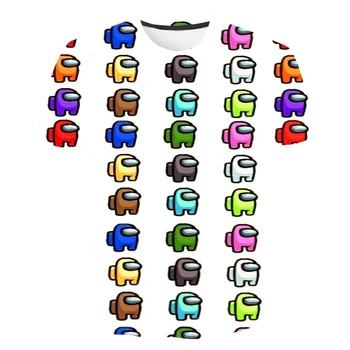 4-14Years Jogo Entre Nós, meninos T-Shirt 2020 Engraçado Verão, as crianças de desenhos animados, Entre Nós, T-shirt Impostor Gráfica Tees Hip Hop crianças Tops