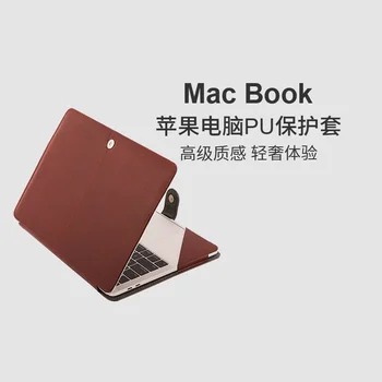 11 12 13 15 16 polegadas Couro PU estojo para Laptop Saco Para 2020 A2337 A2338 Novo Apple Macbook Air Pro Retina de Toque Bar A1370 A1502 A2251