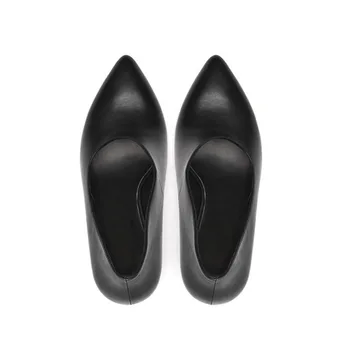 WETKISS Superficial Incomum Salto Alto para as Mulheres Estranhas Bombas Pontiagudo Dedo do pé Calçado de Moda Festa de Sapatos de Mulher Vaca Sapatos de Couro 2020 Novo