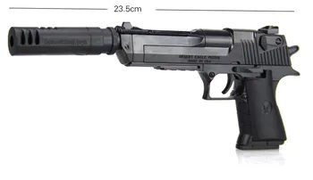Policiais da SWAT DIY Arma de Brinquedo Desert Eagle Modelo de Blocos de Construção de Conjuntos de Arma de Montagem Jogo de Cérebro Pode Disparar Balas Criador de Brinquedos