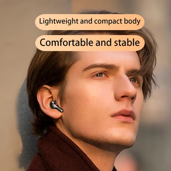 R3 Fone de ouvido Bluetooth sem Fio fones de ouvido LED TWS com Microfone Fones de ouvido controle de toque 2000mAh do banco do poder de cancelamento de Ruído Fone de ouvido